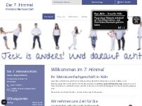 Website Screenshot Der 7. Himmel in Köln | Matratzen-Fachgeschäft