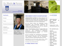 Zahnarztpraxis Dr. Blanke & Partner website screenshot