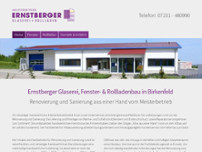 Ernstberger Glaserei, Fenster- & Rollladenbau website screenshot