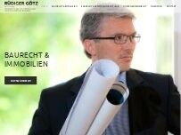 Website Screenshot Rechtsanwalt Rüdiger Götz
