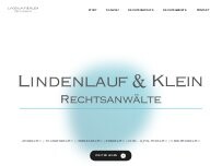 Website Screenshot Lindenlauf & Klein | Rechtsanwälte