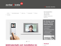 Elektro Zanker & Krebs GbR website screenshot