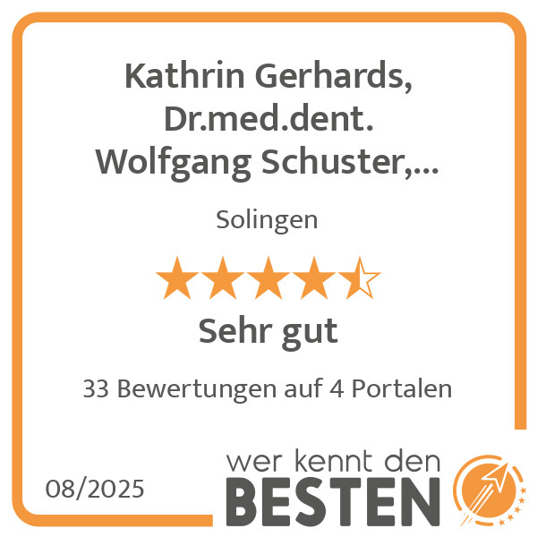 Bilder Kathrin Gerhards, Dr.med.dent. Wolfgang Schuster, Dr. Claudia Bodden Zahnarzt