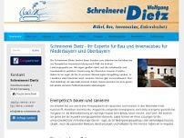 Schreinerei Dietz website screenshot