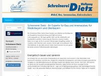 Schreinerei Dietz website screenshot