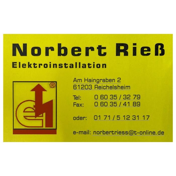 Rieß Norbert Elektroinstallation Logo