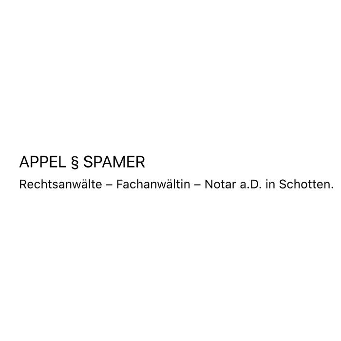 Appel § Spamer Rechtsanwälte - Fachanwältin - Notarin - Notar a.D. in Schotten Logo