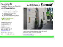 mobilphone EGENOLF website screenshot