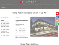 Franz Rath Automobile GmbH + Co. KG website screenshot