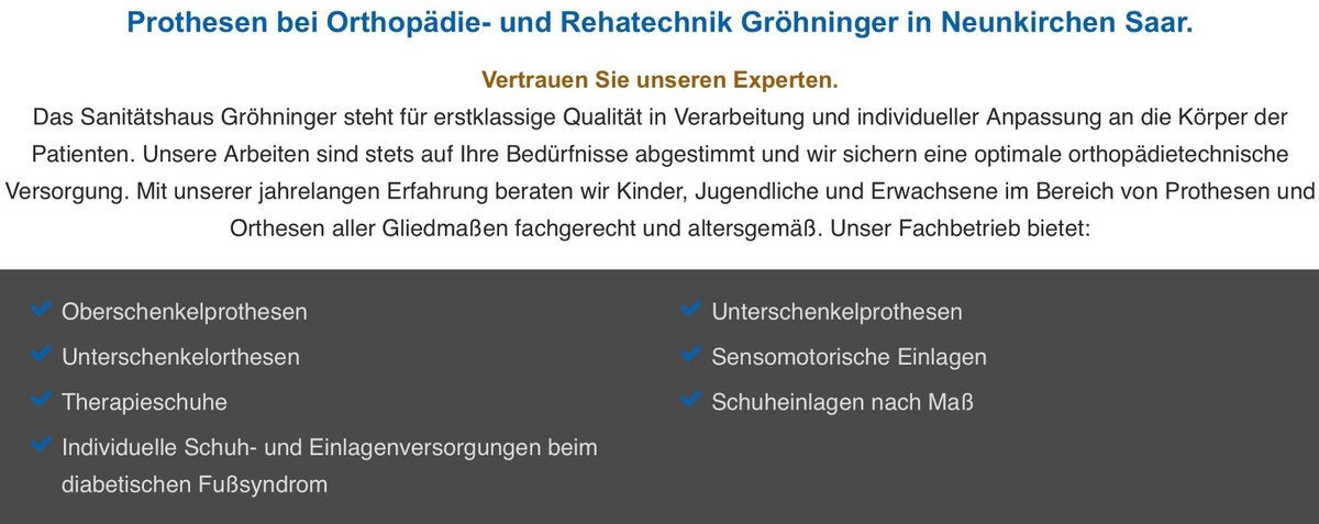 Bilder Orthopädie & Rehatechnik Gröhninger