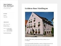 Website Screenshot Goldene Rose