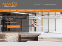Mayer Holzprodukte website screenshot