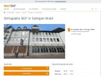 Website Screenshot Orthopädie 360° in Solingen-Wald