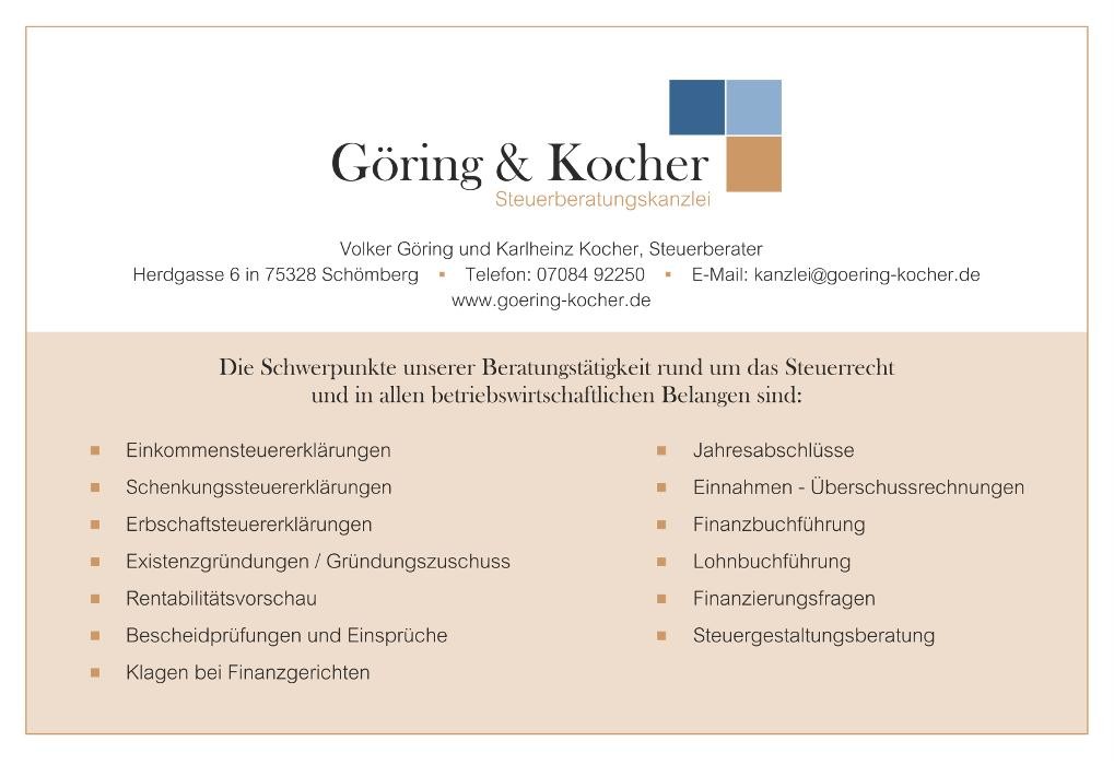 Göring & Kocher Steuerberaterkanzlei Logo