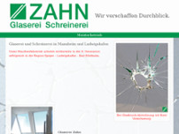 Glaserei Zahn website screenshot