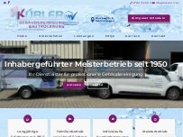 Website Screenshot Kübler Gebäudereinigung – Bautrocknung