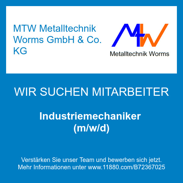 Bilder MTW Metalltechnik Worms GmbH & Co. KG