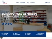 Website Screenshot Burg Apotheke