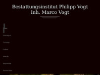 Bestattungsinstitut Vogt website screenshot