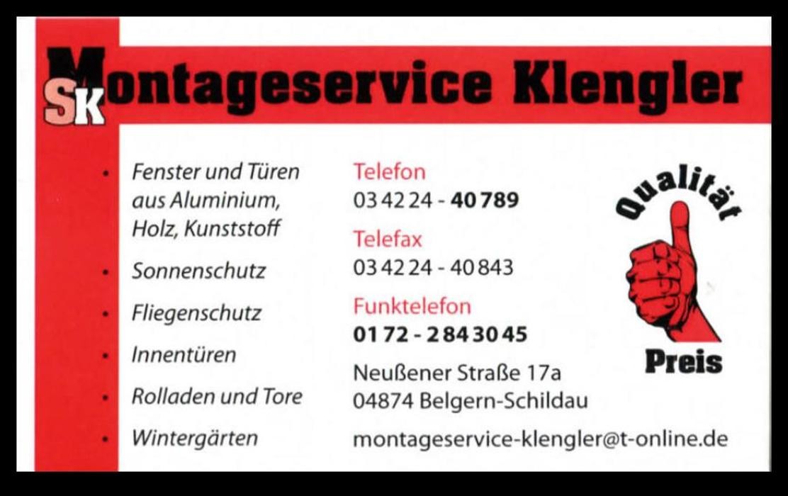 Bilder Montage-Service Klengler