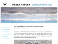 Peter Vieten Bestattungen website screenshot