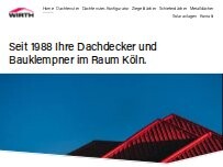 Website Screenshot Dachdecker Wirth GmbH Köln