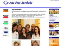 Alte Post Apotheke website screenshot