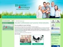 Hubertus-Apotheke und Sanitätshaus - Mutter und Kind Service- website screenshot