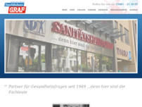 Sanitätshaus Graf GmbH Orthopädie- u. Reha-Technik website screenshot