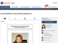 Screenshot for http://www.anwalt.de/mangold