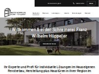 Website Screenshot Schreinerei Franz Wilhelm Hüppeler