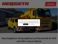 Website Screenshot Abschleppdienst Hergeth GbR