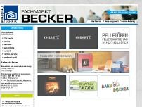 Screenshot for www.fachmarkt-becker.de