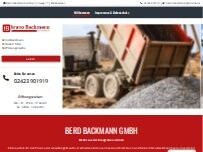 Website Screenshot Bernd Backmann GmbH