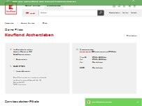 Website Screenshot Kaufland Aschersleben