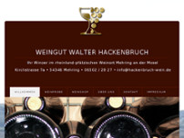 Weingut Walter Hackenbruch website screenshot