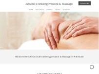 Website Aktivital Krankengymnastik Ziegler