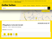 Pflegeheim Schmidt GmbH website screenshot