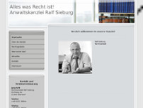 Rechtsanwalt Ralf Sieburg website screenshot