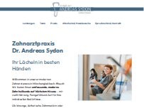 Website Screenshot Dr. med. dent. Andreas Sydon