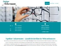 Website Screenshot Optiker Ackermann GbR