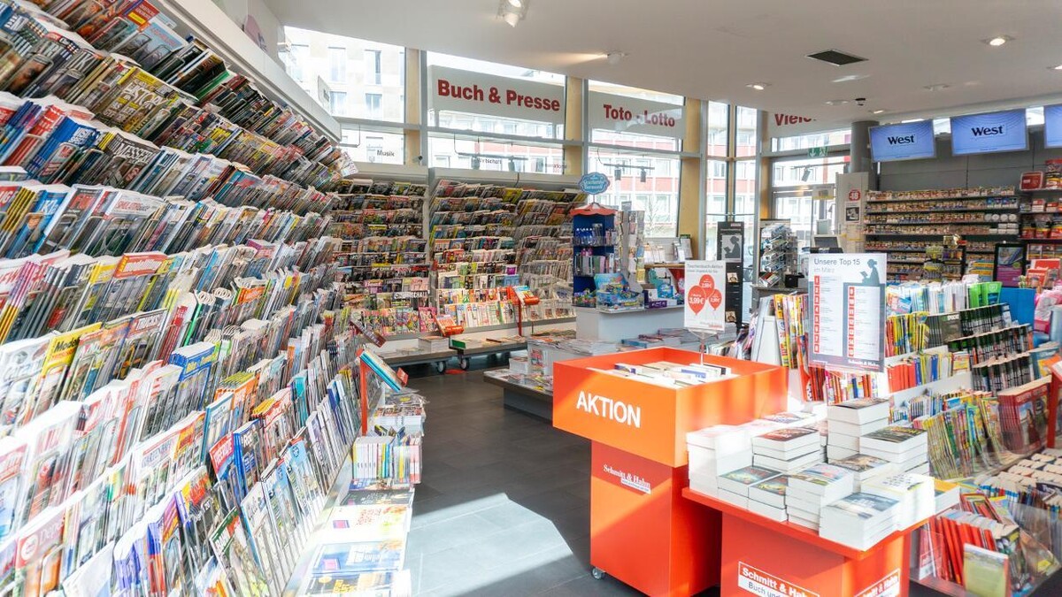 Bilder Schmitt & Hahn Buch und Presse im Bahnhof Rüsselsheim