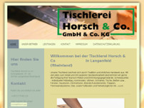 Tischlerei Horsch & Co GmbH & Co. KG website screenshot