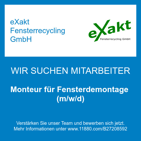Bilder eXakt Fensterrecycling GmbH
