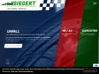 Website Screenshot KFZ-Sachverständigenbüro Siegert