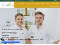 Website Screenshot Zahnarztpraxis Dr. med. dent. Michael Schmiz