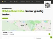 Website Screenshot HEM Tankstelle