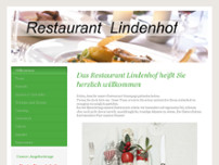 Restaurant Lindenhof website screenshot