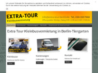 Extra-Tour Kleinbusvermietung website screenshot