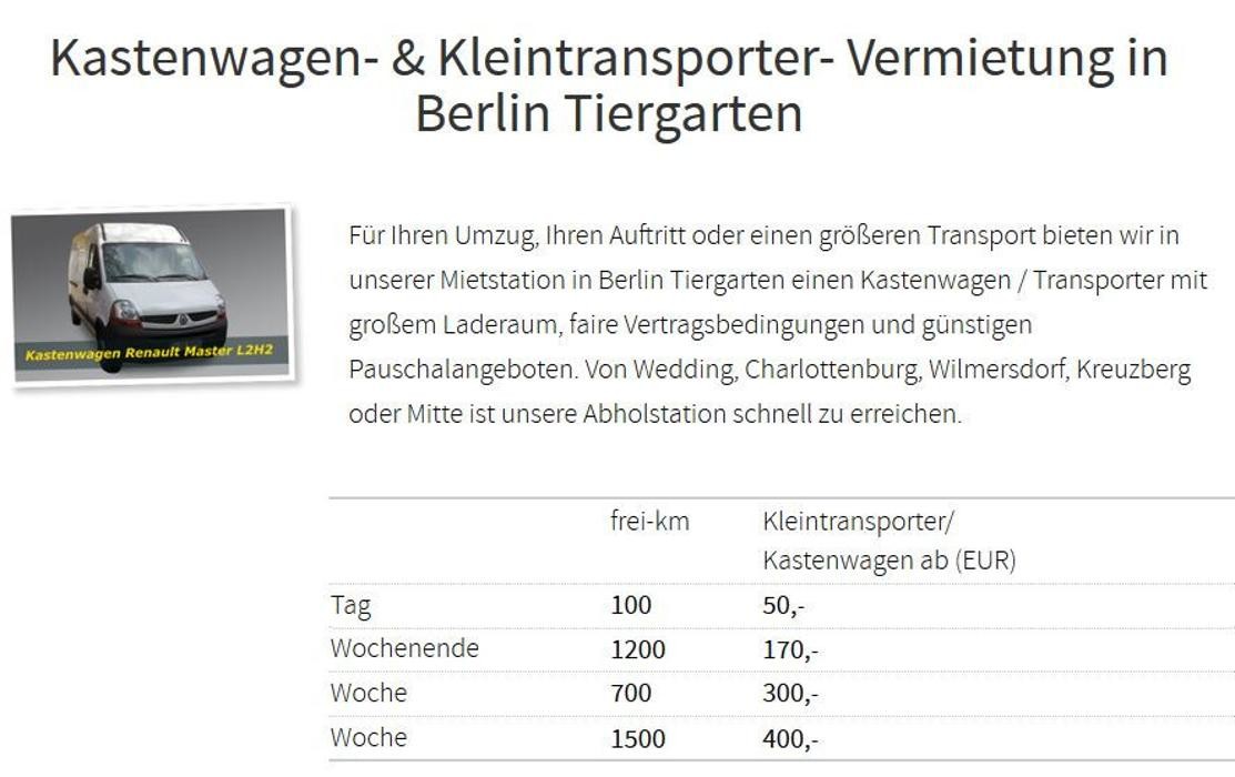 Bilder Extra-Tour Kleinbusvermietung